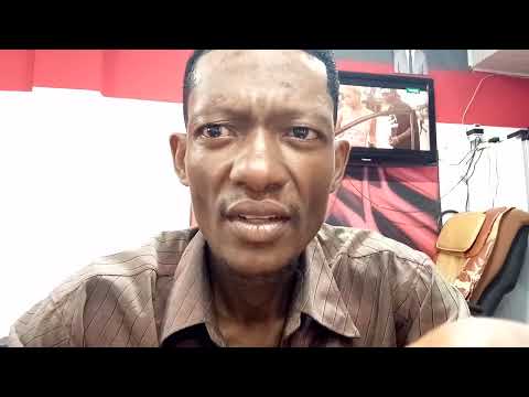 Chege SN haircut for the shooting of his second video clip.