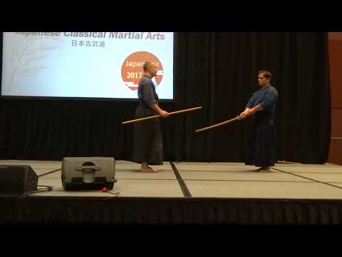 Short Staff vs. Sword Demonstration (Shinto-Muso Ryu Jojutsu)