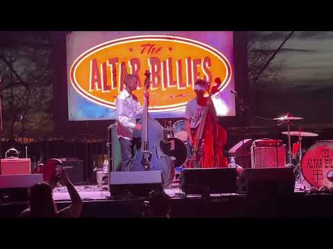 Spencer Butfoy and Johnny Hatton dueling Bass with The Altar Billies 2022 Rockabilly Reunion