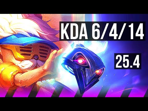 HEIMERDINGER & Kai'Sa vs THRESH & Ezreal (SUP) | 600+ games, 6/4/14 | KR Master | 25.4