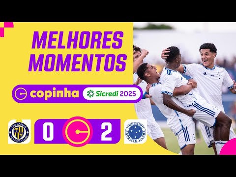 SÃO CARLOS-SP 0 X 2 CRUZEIRO-MG | MELHORES MOMENTOS | 3ª RODADA | COPINHA 2025
