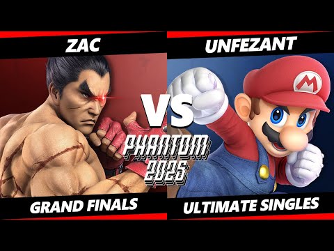 Phantom 2025 GRAND FINALS - Zac (Kazuya) Vs. Unfezant (Mario) Smash Ultimate - SSBU