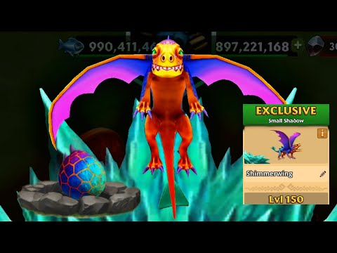 SHIMMERWING Max Level 150 Titan Mode - New Exclusive Small Shadow - Dragons:Rise of Bedk