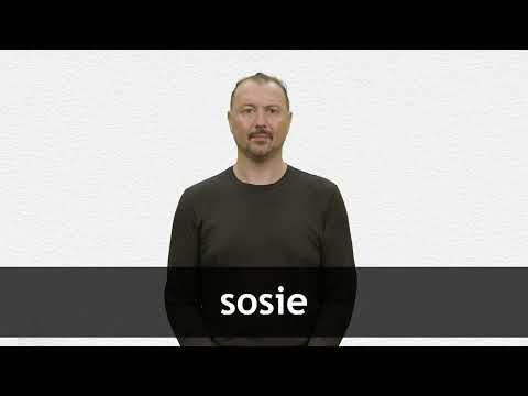 How to pronounce SOSIE in French