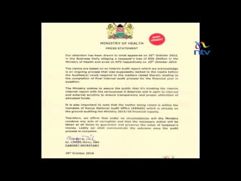 Stealing from the sick: Health CS acknowledges billions lost at Afya House