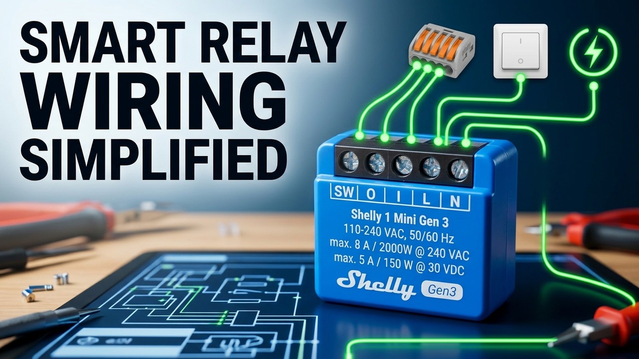 Shelly 1 Mini Gen 3 Wiring Guide | Complete Smart Switch Setup