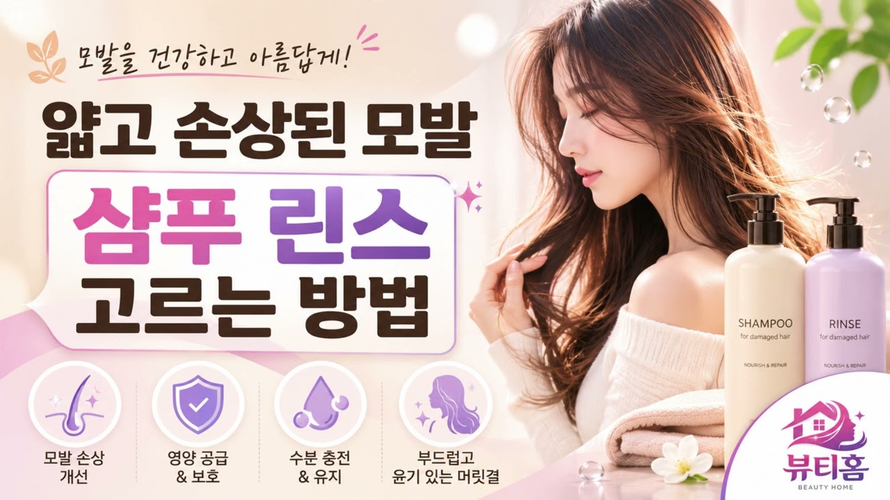 얇고 손상된 모발 샴푸 린스 고르는 방법