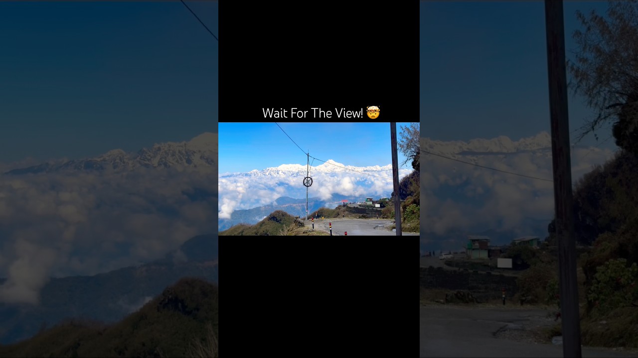 Perfect Kanchenjunga 🏔️✨ #Kanchenjunga #Himalayas #MountainView #Clouds #BlueSky #NatureLovers