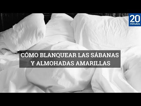 CÓMO BLANQUEAR LAS SÁBANAS y almohadas amarillas en casa con solo tres ingredientes