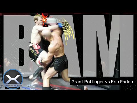MUAY THAI bout – Grant Pottinger vs Eric Faden at XFN 49 at Coral Springs Center For The Arts