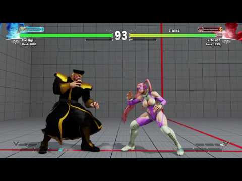 SFV Ranked D-Higi R Mika vs carlos8f Bison FT2
