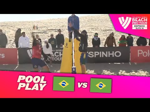 George/Andre vs. Evandro/Arthur - Pool Play Highlights | Espinho 2024 #BeachProTour