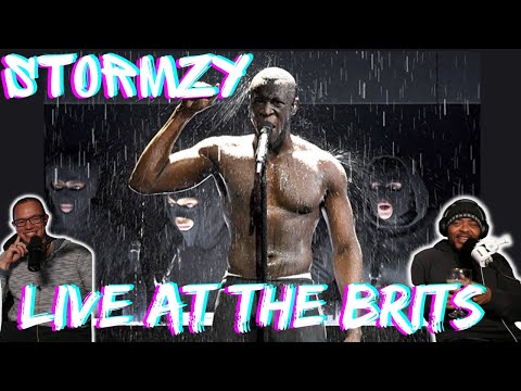 Stormzy Leaves Heart on BRITS STAGE!! | Americans React to Stormzy Live at the Brits 2018