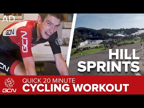 20 Minute Indoor Cycling Training | Hill Sprints on the Passo Campolongo