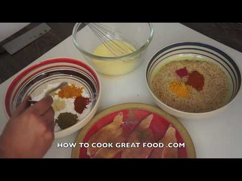 Crispy Juicy Fried Chicken Tenders Recipe - Crunchy KFC Fillet Homemade Nuggets