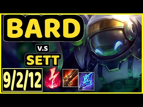 BARD vs SETT - 9/2/12 KDA BOTTOM SUPPORT GAMEPLAY - EUW Ranked GRANDMASTER