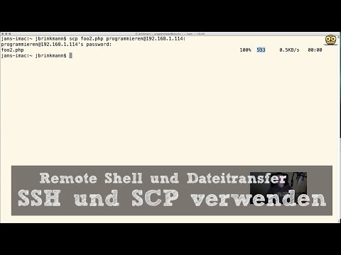 Unix für Entwickler #14 - Arbeit mit ssh und scp