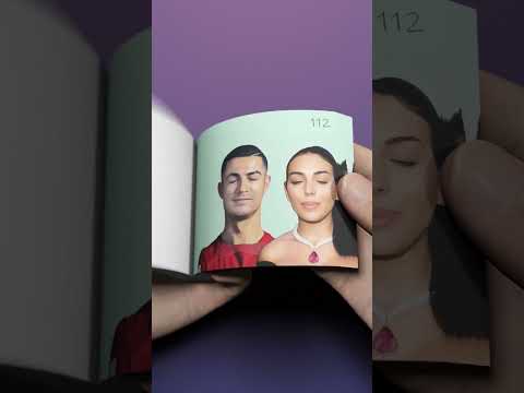 Cristiano Ronaldo & Georgina Singing "Death Bed" FlipBook #messi #flipbook #shorts