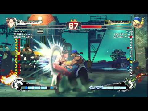 SSF4AE Eienhikaru (Chun Li) vs TD_PR (Yun) (Ranked Match) 08/07/2011