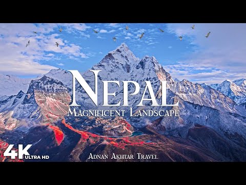 Flying over NEPAL (4K Video) - Breathtaking Landscapes with Relaxing Music