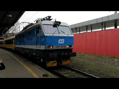 RJ 1001 s CD mašinou 150.222-8 Ostrava hl. n.