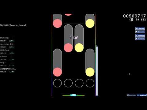 O!M FC [4K] REDALiCE vs. MASAKI - BUCHiGiRE Berserker [Insane]