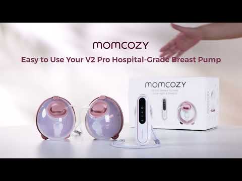 Momcozy V2 Pro Hospital Grade Double Wearable Breast Pump - Red