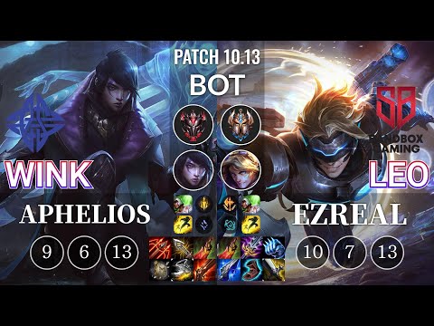 ES Wink Aphelios vs SB Leo Ezreal Bot - KR Patch 10.13