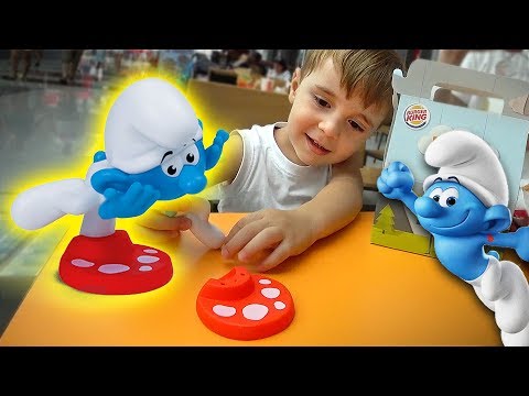 SMURF NO BURGER KING!! Corte de Cabelo Style e Maikito na Piscina da Escola - Daily Vlog em Familia
