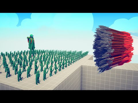 100x MINI SOLDIERS + GIANT vs 1000x OP UNITS | TABS - Totally Accurate Battle Simulator