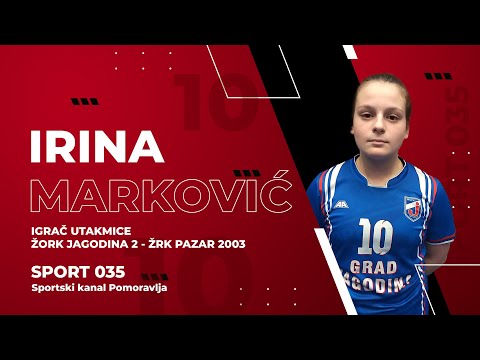Igrač Utakmice Irina Marković ŽORK Jagodina 2 (25. 09. 2022)
