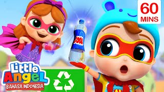 Download lagu Yuk Belajar Daur Ulang Bersama Baby John! | Kartun Anak | Little Angel Bahasa Indonesia mp3