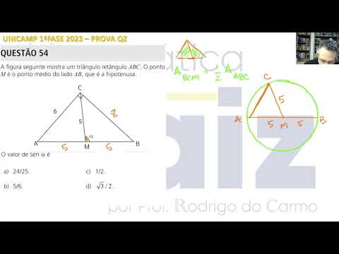 UNICAMP 2023 1ª FASE QUESTÃO 54 QZ