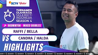 Download lagu Raffi Ahmad/Bellaetrix VS Candra Wijaya/Halda Rianta - Highlights Bulutangkis | TOSI Season 4 mp3