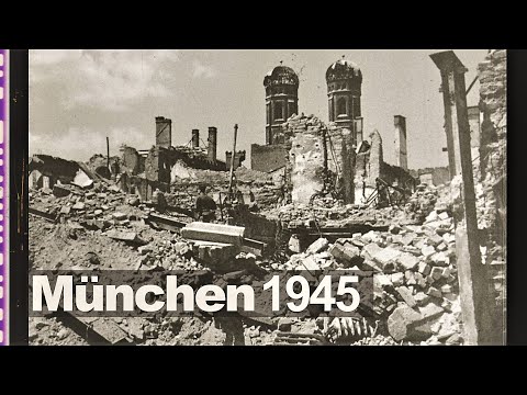 München 1945 - Munich Innenstadt in Trümmern - Marienplatz - Frauenkirche - City of rubble