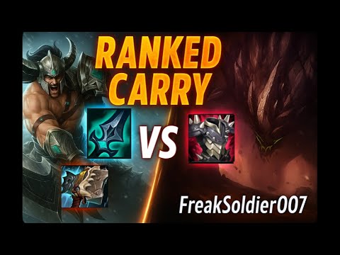 Tryndamere vs Malphite | Ranked Carry Build That MELTS Tanks!
