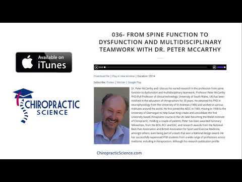 Episode 36- From Spine Function to Dysfunction with Dr. Peter Mccarthy