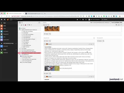 TYPO3 9 für Redakteure - 30  Einzelne Inhaltselemente auf andere Seiten verschieben oder kopieren