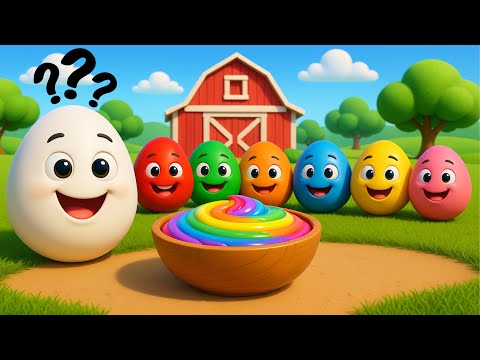 🎨 FARBENLIED MIT ÜBERRASCHUNGS-EIERN – Lustiges Lernlied für Kinder! #youtubekids