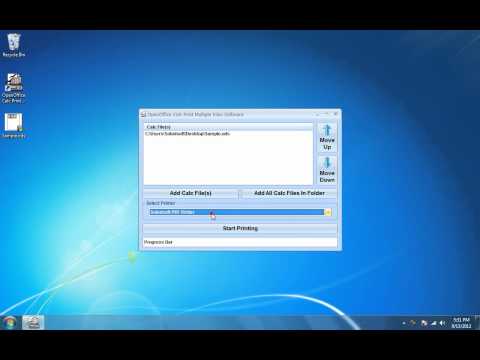 OpenOffice Calc Print Multiple Files Software