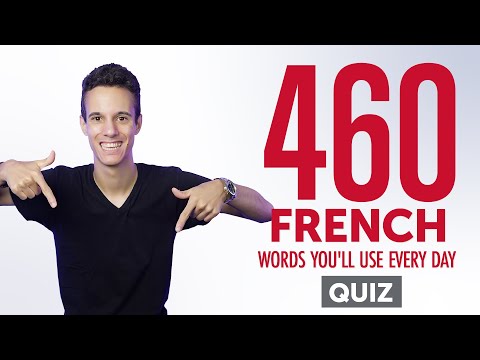 Quiz | 460 French Words You'll Use Every Day - Basic Vocabulary #86