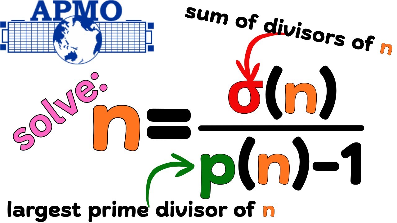 A problem from the Asia-Pacific Math Olympiad.