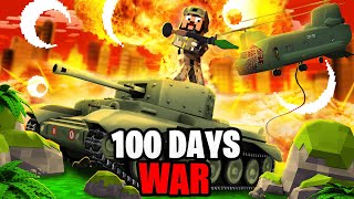 I Spent 100 Days in a Minecraft WAR and its HARDCO