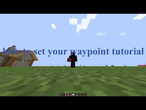 how to set your waypoint in minecraft tutorial - YouTube
