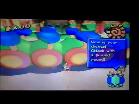 Super Mario Sunshine (GC) Playthrough pt22  Wiggler Boss Battle