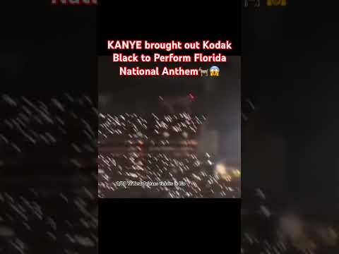 KANYE brought out Kodak to Perform Florida National Anthem‼️😱link in bio #kanyewest#florida
