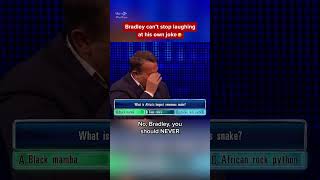 Bradley Walsh Can't Stop Laughing At His Own Joke... 🤣  #TheChase #BritishTV #UKComedy #DadJokes