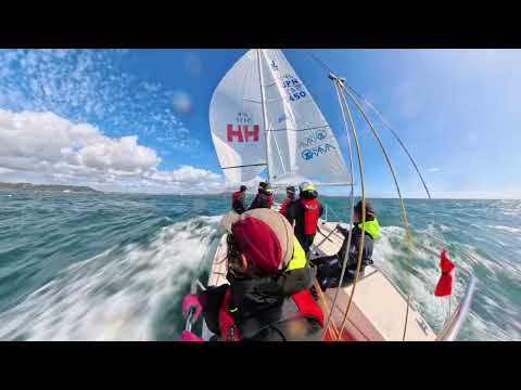 2025 J/24 World Championship Race8 Top-finish (Gekko JPN5450)  vol.2 (2nd Windward Mark~Finish)