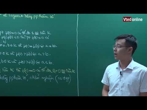Vted.vn - Giải PT, BPT mũ e logarit bằng phương pháp hàm số - Luyện thi THPT Quốc gia 2019