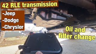 42rle automatic transmission oil and filter change (Jeep, Dodge, Chrysler)
